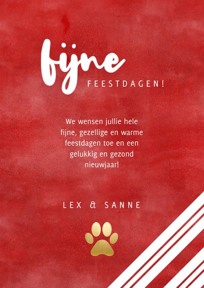 Leuke kerstkaart met zuurstok kader, grote foto & kersthulst 3