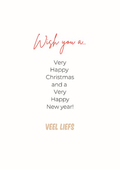 Leuke kerstkaart van hondje met kerststrik 3