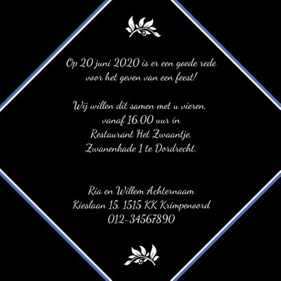 Leuke uitnodiging met de tekst You are Invited 3