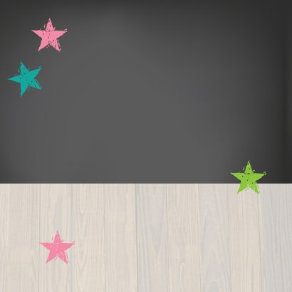 Leuke Uitnoding meisje krijtbord 2