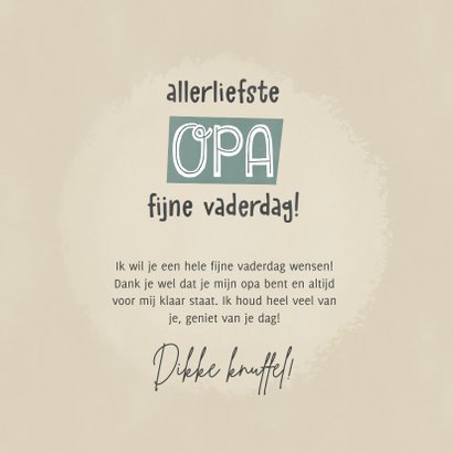 Leuke vaderdag kaart voor je opa met patroon en typografie 3