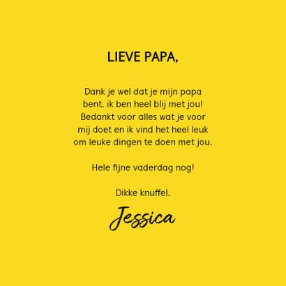 Leuke vaderdagkaart met beton, hartje en typografie 3