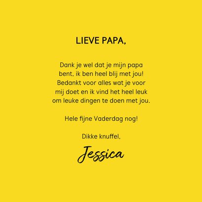 Leuke vaderdagkaart met beton, hartje en typografie 3
