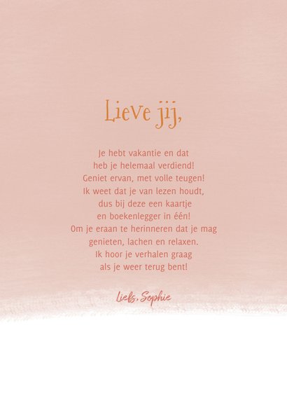 Leuke vakantiekaart tropische boekenlegger met flamingo's 3