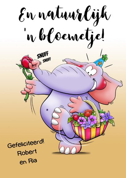 Leuke verjaardagskaart met dieren feliciteren elkaar 3