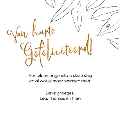 Leuke verjaardagskaart met geïllustreerde vogel en cupcake 3