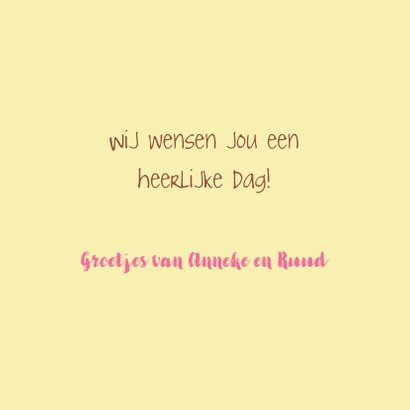 Leuke verjaardagskaart met talrijke heerlijke gebakjes 2