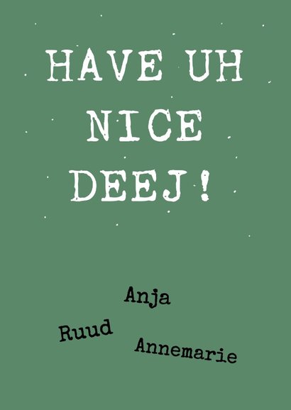 Leuke verjaardagskaart met tekst: Happy Burshdee To Yoe! 3