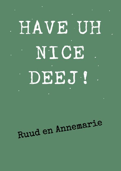 Leuke verjaardagskaart met tekst: Happy burshdee to yoe! 3