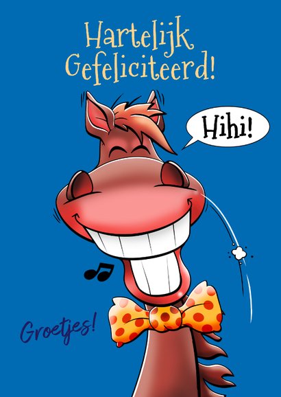 Leuke verjaardagskaart voor paardenliefhebber 3