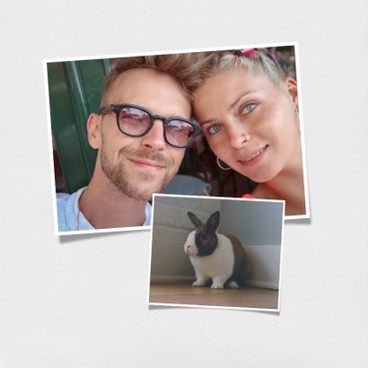 Leuke zomaar polaroid kaart met eigen foto en groetjes 2