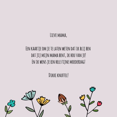 Leukste mama - hearts and flowers - moederdagkaart 3