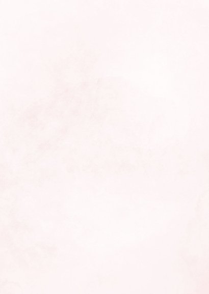 Lief communiekaartje met foto en roze strik waterverf Achterkant