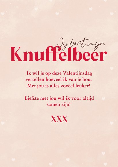 Lief fotokaartje voor Valentijnsdag met beertjes 3