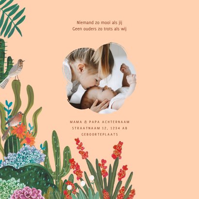 Lief geboortekaartje landschap bergen 2