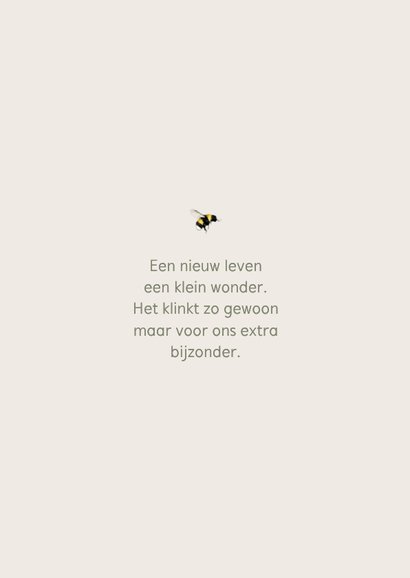 Lief geboortekaartje met giraffe, loopeend, bloemen, vlinder 2
