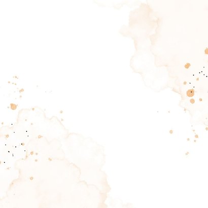 Lief geboortekaartje met leeuwtje bijtring Achterkant