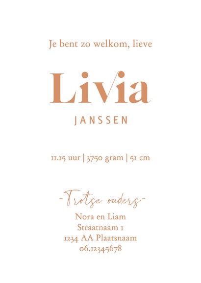 Lief geboortekaartje met lijntekening van slapend meisje 3