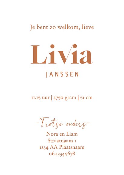Lief geboortekaartje met lijntekening van slapend meisje 3