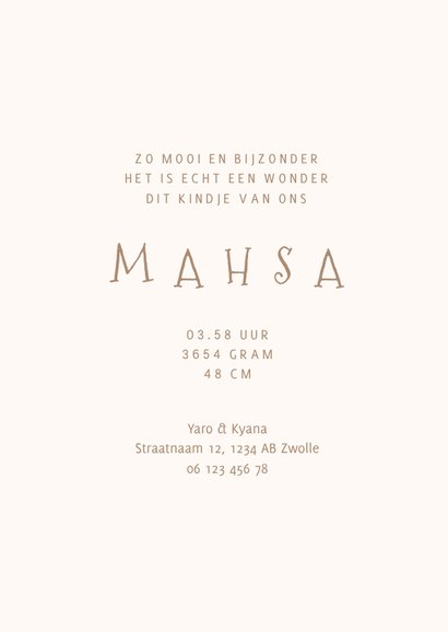 Lief geboortekaartje met rompertje en slingers 3