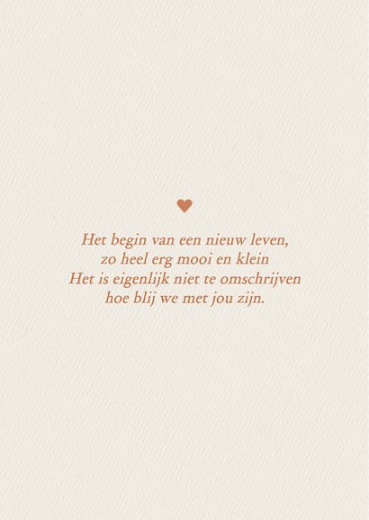 Lief geboortekaartje met slapend baby'tje in mandje 2