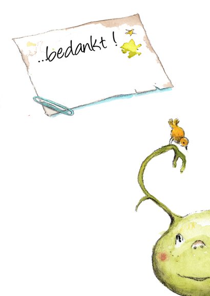 Lief hartelijk bedankt kaartje 3