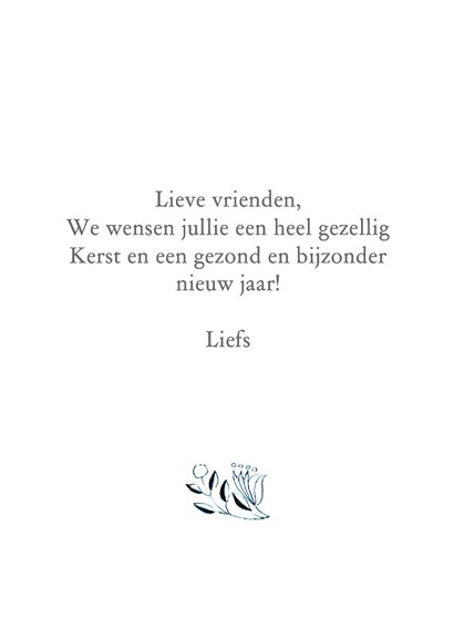 Lief kerstkaartje met pimpelmees 3