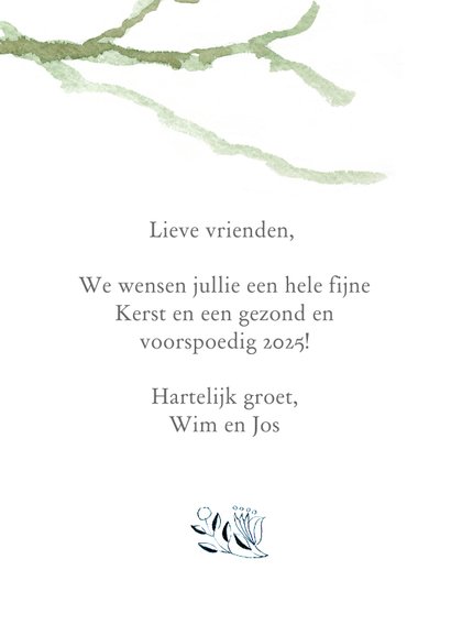 Lief kerstkaartje met roodborst 3