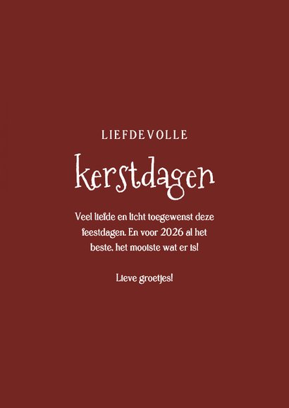 Lief kerstkaartje met schattig egeltje liefdevolle kerst 3