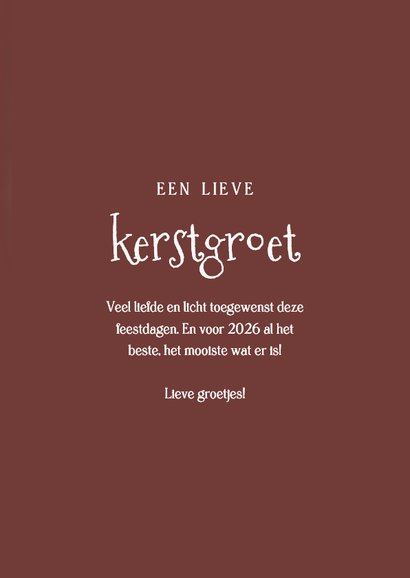 Lief kerstkaartje met schattig molletje lieve kerstgroet 3