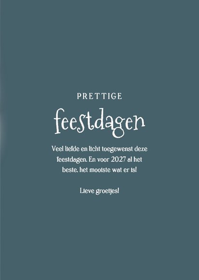 Lief kerstkaartje met schattig roodborstje fijne feestdagen 3
