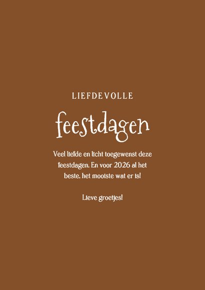 Lief kerstkaartje met schattige cavia liefdevolle feestdagen 3