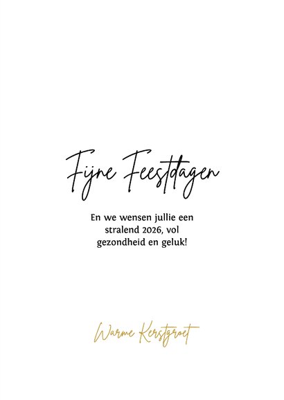 Lief kerstkaartje sterren hart goud en twee foto's 3