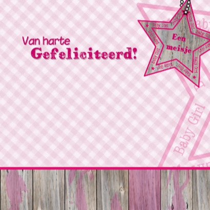 Lief meisje geboren giraffe roze 3