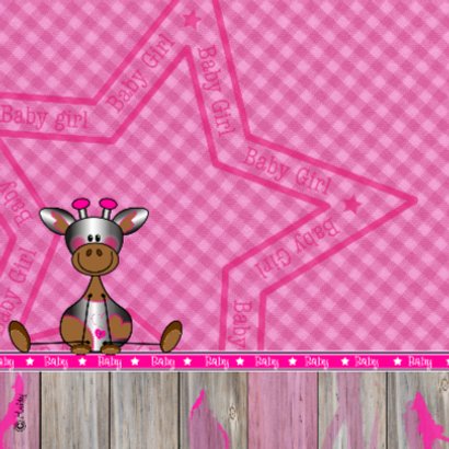 Lief meisje GIRAFFE felicitatie 2
