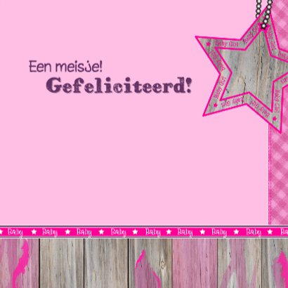 Lief meisje GIRAFFE felicitatie 3