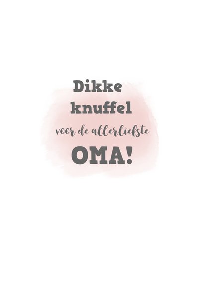 Lief oma kaartje met breiwerk en photo 2