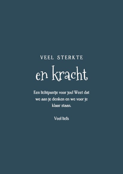 Lief sterktekaartje met beer een klein lichtpuntje 3