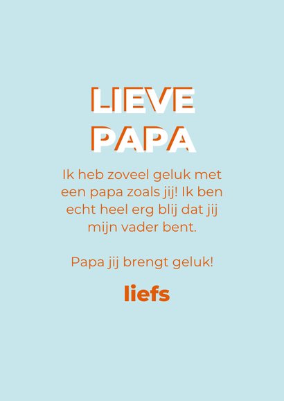 Lief vaderdagkaartje met lucky cat zoveel geluk blauw 3