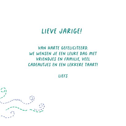 Lief verjaardagskaartje met een boot 3