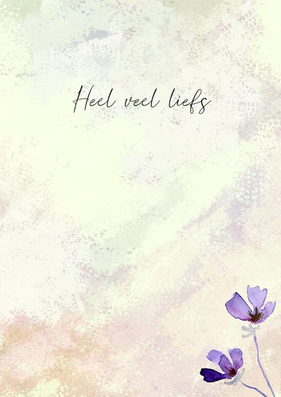 Lief vogeltje met bloemen 3