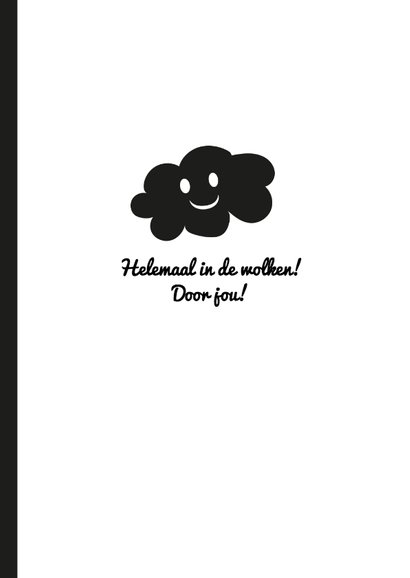Liefde - Helemaal in de wolken door jou! Hippe kaart 3
