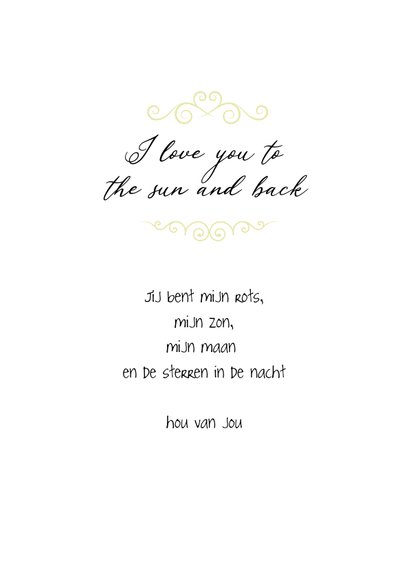 Liefde kaart - achter de wolken schijn jij 3