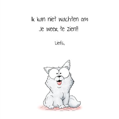 Liefde kaart hond - I really woof you! 3