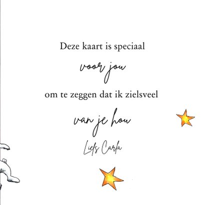 Liefde kaart I'm over the moon for you 3