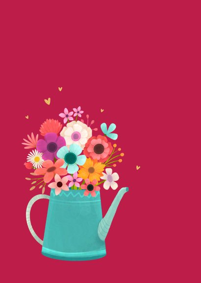 Liefde kaart ik mis je bloemen hartvorm 2