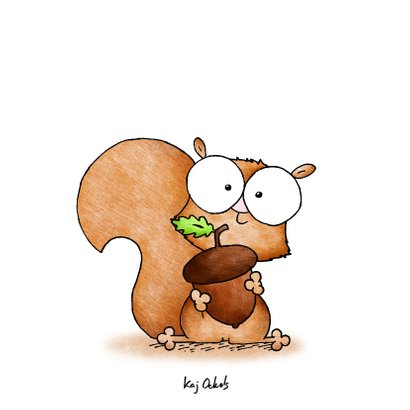 Liefde kaart klein eekhoorntje - I am nuts about you 2