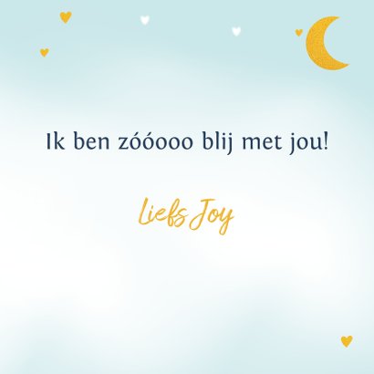 Liefde kaart, love you to the moon and back  3