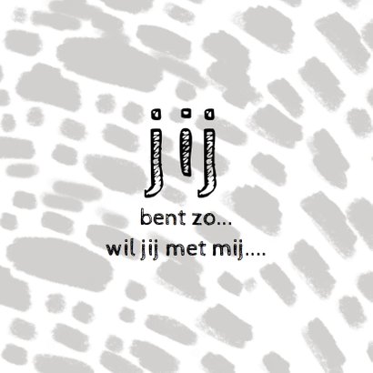 liefde Kaart met panter met intense blik 3