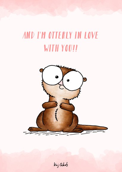 Liefde kaart ottertje - You're my significant otter! 2